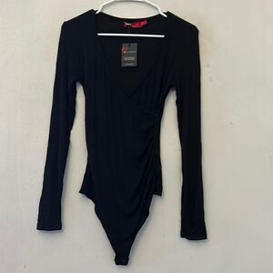 Philanthropy black long sleeve bodysuit Size S New